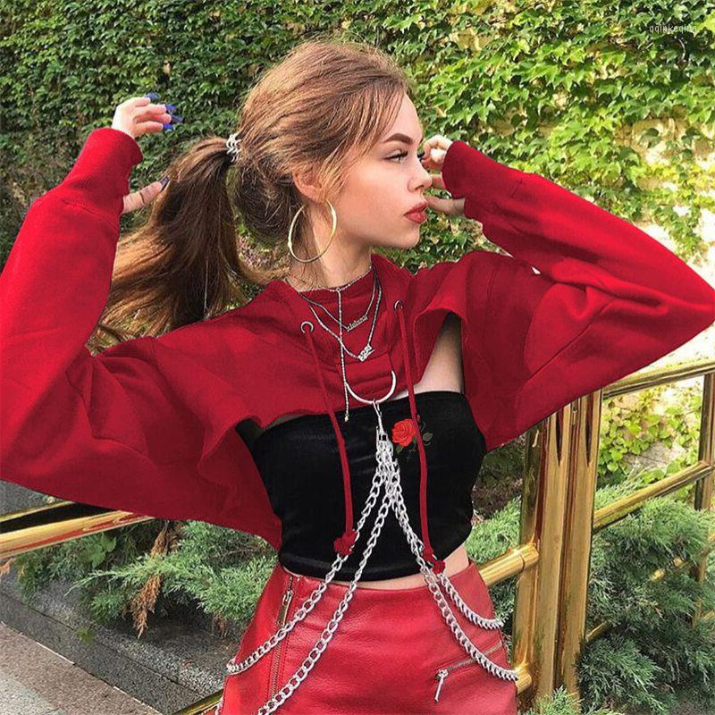 Women' Hoodies Cool Hip Hop Clothes Autumn And Winter Women' Hooded Navel Chain Top High Street, Black
Women' Hoodies Cool Hip Hop Clothes Autumn And Winter Women' Hooded Navel Chain Top High Street, Black