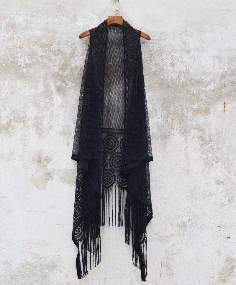 Men's Vests Men's Clothing Thin Hollow Fringed Vest Sleeveless Personality Long Cardigan A Waistcoat Singer Costumes, Black 1
Men's Vests Men's Clothing Thin Hollow Fringed Vest Sleeveless Personality Long Cardigan A Waistcoat Singer Costumes, Black 1