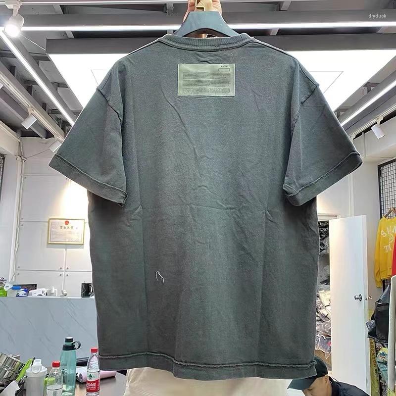 Men's T Shirts Printing Patchwork Reverse Process Lettering Dyeing Short-sleeved T-shirt Man, Khaki 
Men's T Shirts Printing Patchwork Reverse Process Lettering Dyeing Short-sleeved T-shirt Man, Khaki