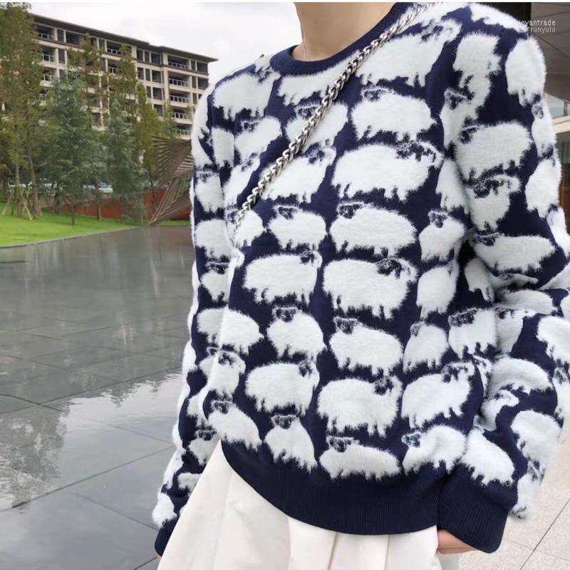 Women' Sweaters Women' Y2k Fashion French Lamb Sweater Spring Women Vintage Loose Long Sleeve Pullovers Casual Wool Thick O Neck, Navy
Women' Sweaters Women' Y2k Fashion French Lamb Sweater Spring Women Vintage Loose Long Sleeve Pullovers Casual Wool Thick O Neck, Navy