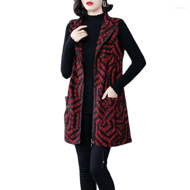 Women's Vests 2022 Spring Autumn Ladies Waistcoat Middle Length Payment Printing Hooded Loose Middle-Aged Mother's Vest Jacket, Color
Women's Vests 2022 Spring Autumn Ladies Waistcoat Middle Length Payment Printing Hooded Loose Middle-Aged Mother's Vest Jacket, Color