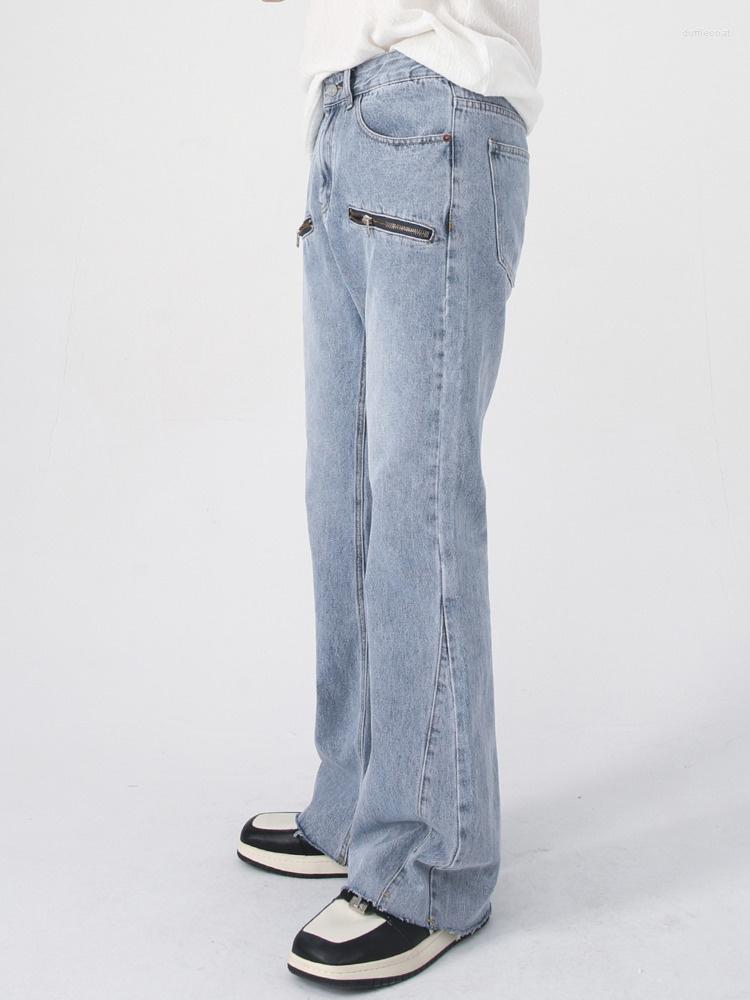 Men' Jeans Korean Men' Fashion Personalized Zipper Design 2023 Vintage Flares Pants Solid Color Male Trousers 2A6325, Light blue
Men' Jeans Korean Men' Fashion Personalized Zipper Design 2023 Vintage Flares Pants Solid Color Male Trousers 2A6325, Light blue