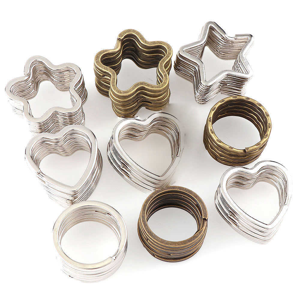 Fashion keychainsKeychains Lanyards 10 Pieces Round Heart Flower Shape Metal Holder Split Rings Unisex ring chain for DiyAccessories 
Fashion keychainsKeychains Lanyards 10 Pieces Round Heart Flower Shape Metal Holder Split Rings Unisex ring chain for DiyAccessories