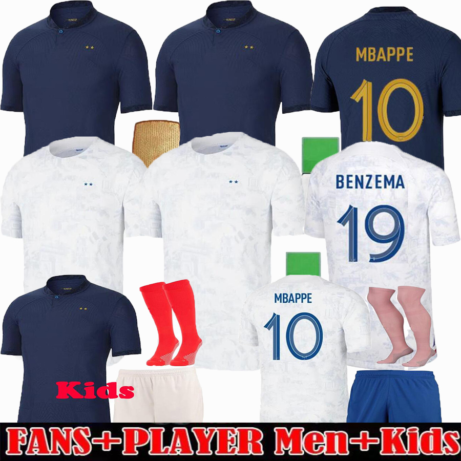 2022 2023 BENZEMA MBAPPE soccer jerseys player version GRIEZMANN POGBA 22 23 French World Cup national team francia GIROUD fans KANTE Football shirts, 2022 away
2022 2023 BENZEMA MBAPPE soccer jerseys player version GRIEZMANN POGBA 22 23 French World Cup national team francia GIROUD fans KANTE Football shirts, 2022 away