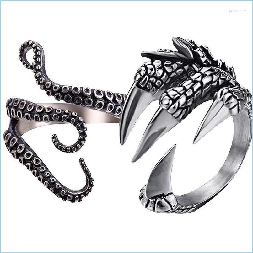 Cluster Rings Cluster Rings Stainless Steel Gothic Squid Octopus Ring Fashion Vintage Dragon Claw Jewelry Opened Adjustable Animal F Dhecf
Cluster Rings Cluster Rings Stainless Steel Gothic Squid Octopus Ring Fashion Vintage Dragon Claw Jewelry Opened Adjustable Animal F Dhecf