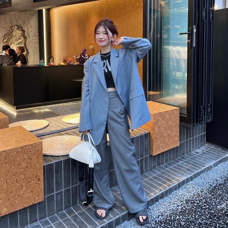 Women' Suits Suit Jacket Stylish Women Oversize Design Casual All Match Fashion Blazer Mujer Ladies Outerwear, Blue
Women' Suits Suit Jacket Stylish Women Oversize Design Casual All Match Fashion Blazer Mujer Ladies Outerwear, Blue