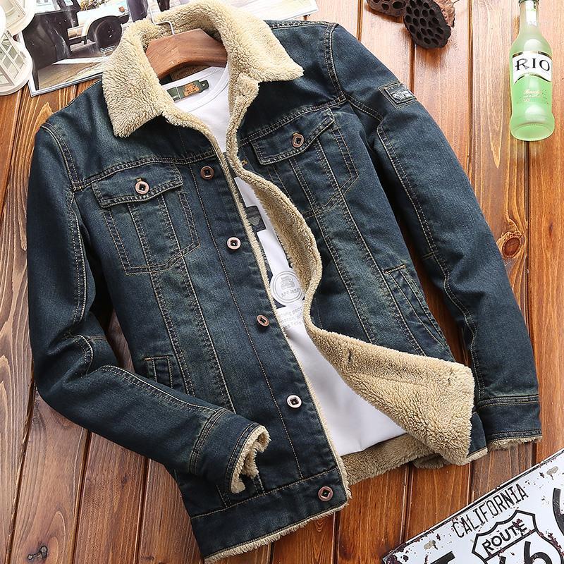 Men's Jackets Men Jean Jacket Outerwear Streetwear Jeans Coats Mens Winter Fleece Denim Large Size 6XL Male Clothing Casac Hombre E705, 66009 light blue
Men's Jackets Men Jean Jacket Outerwear Streetwear Jeans Coats Mens Winter Fleece Denim Large Size 6XL Male Clothing Casac Hombre E705, 66009 light blue