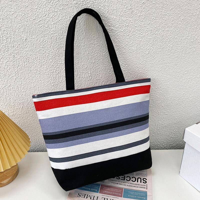 Evening Bags Women Canvas Shoulder Bag Ladies Casual Tote Soft Crossbody Books Striped Cloth Female Handbag Shopping
Evening Bags Women Canvas Shoulder Bag Ladies Casual Tote Soft Crossbody Books Striped Cloth Female Handbag Shopping