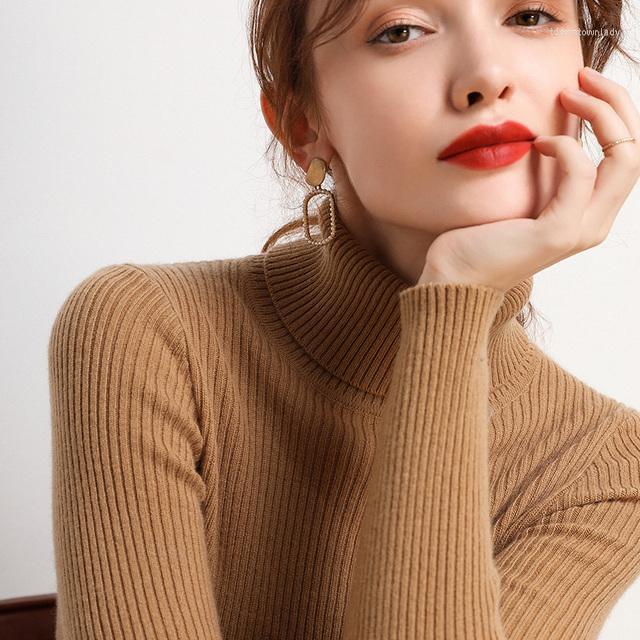 Women's Sweaters Turtleneck Women Solid Color Casual Soft Cashmere Elastic Jumpers Knitted Pullovers Slim Basic Sweater For Winter, White
Women's Sweaters Turtleneck Women Solid Color Casual Soft Cashmere Elastic Jumpers Knitted Pullovers Slim Basic Sweater For Winter, White