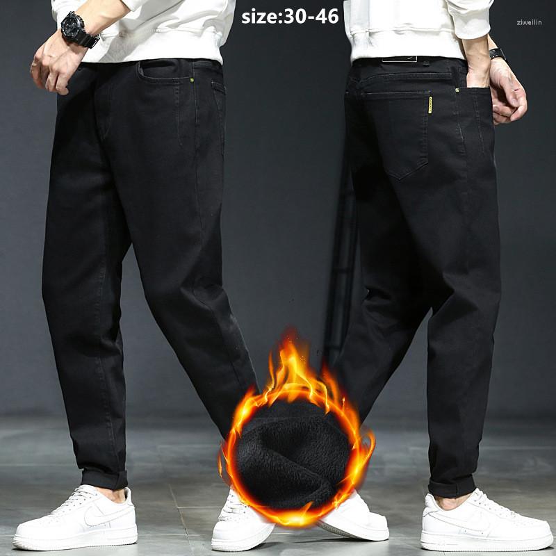 Men's Pants Men Students Harem Pencil Pure Black Jeans Winter Warm Fleece Japanese Plus Size 40 42 46 Thick Trousers Stretched Denim, 613 black jeans
Men's Pants Men Students Harem Pencil Pure Black Jeans Winter Warm Fleece Japanese Plus Size 40 42 46 Thick Trousers Stretched Denim, 613 black jeans