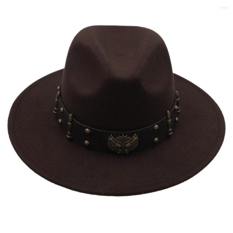 Berets Steampunk Hat Women Men Wool Felt Fedora Wide Brim Gentleman Jazz Hats Lady Chapeu Feminino Fascinator Cap, Black
Berets Steampunk Hat Women Men Wool Felt Fedora Wide Brim Gentleman Jazz Hats Lady Chapeu Feminino Fascinator Cap, Black