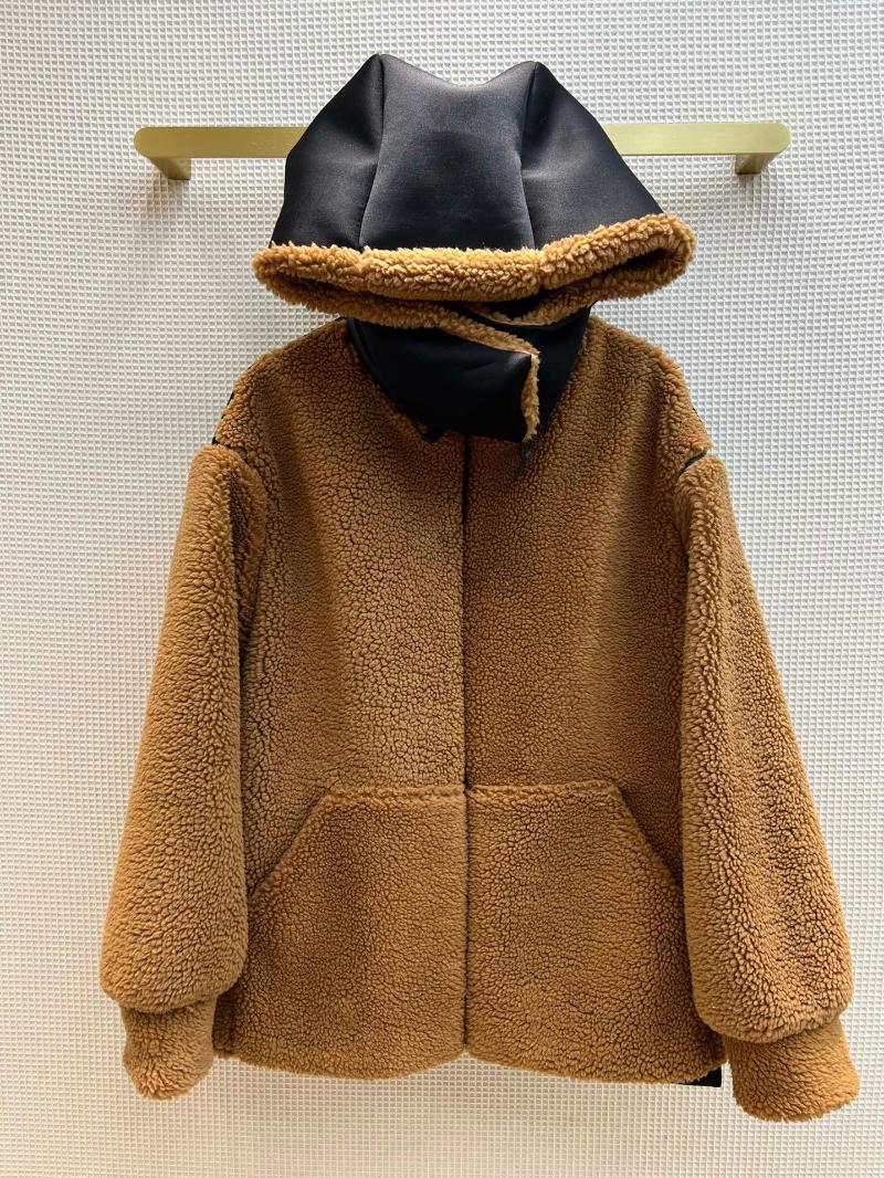 Women' Fur Autumn And Winter Thick Version Of The Hooded Stand-collar Particle Wool Coat, Camel 
Women' Fur Autumn And Winter Thick Version Of The Hooded Stand-collar Particle Wool Coat, Camel