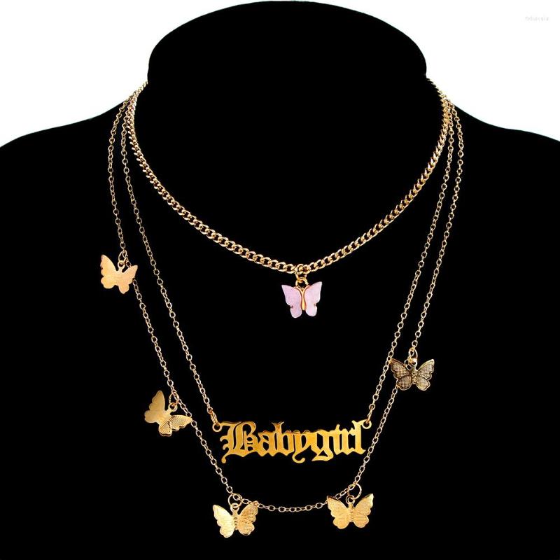 Chains Caraquet Boho Multi Layer Babygirl Letters Pendant Necklace For Women Acrylic Butterfly Choker Personality Jewelry Gift
Chains Caraquet Boho Multi Layer Babygirl Letters Pendant Necklace For Women Acrylic Butterfly Choker Personality Jewelry Gift