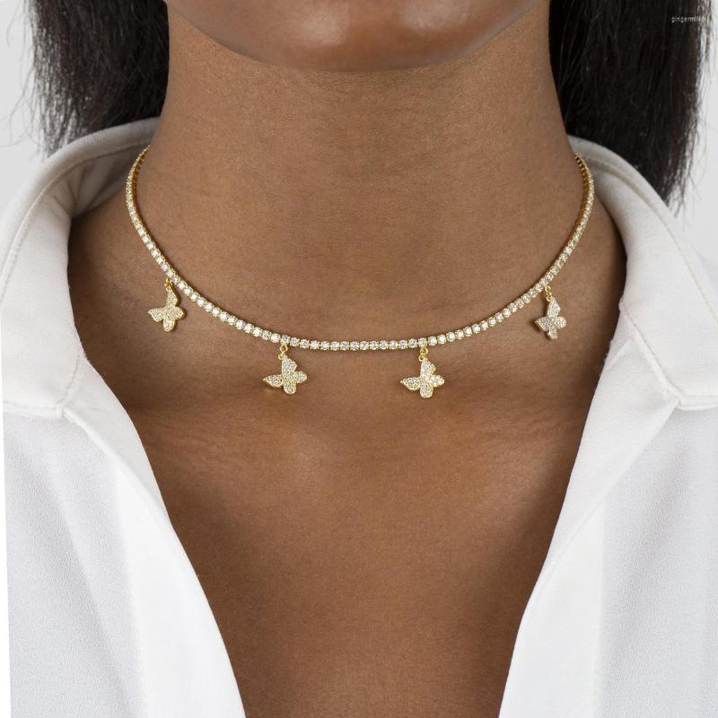 Choker High Quality Fashion Jewelry 5A Cubic Zirconia Thin CZ 2mm Tennis Chain Mini Dangling Butterfly Pendant Necklace 35 10cm
Choker High Quality Fashion Jewelry 5A Cubic Zirconia Thin CZ 2mm Tennis Chain Mini Dangling Butterfly Pendant Necklace 35 10cm