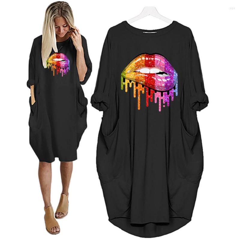 Casual Dresses Lips Diamond Dress Long Sleeves Elegant For Women Autumn O Neck Loose Korean Fashion Sundresses Woman Clothing, D002 gray
Casual Dresses Lips Diamond Dress Long Sleeves Elegant For Women Autumn O Neck Loose Korean Fashion Sundresses Woman Clothing, D002 gray
