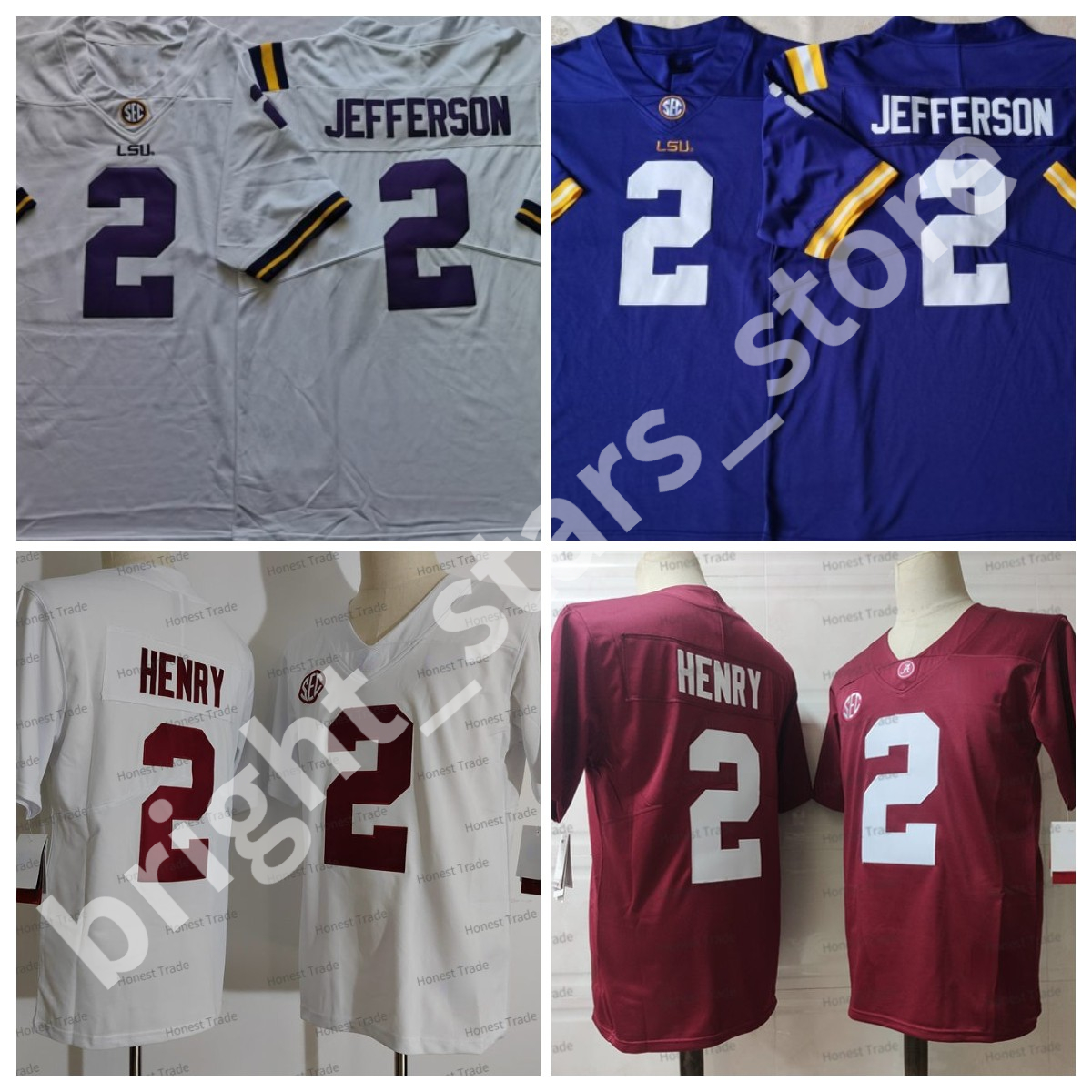 NCAA 2 Derrick Henry Football Jersey Alabama Crimson 2 Justin Jefferson LSU Tigers Mens White Purple Stitched College Football Jerseys, Mens jersey
NCAA 2 Derrick Henry Football Jersey Alabama Crimson 2 Justin Jefferson LSU Tigers Mens White Purple Stitched College Football Jerseys, Mens jersey