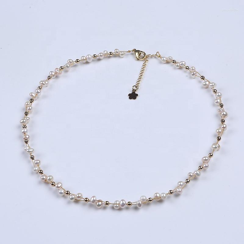Choker Fried Dough Twist Shape Necklace 3-4mm Potato Freshwater Pearl Necklaces White CLASSIC Beaded Strand Daking Jewellery
Choker Fried Dough Twist Shape Necklace 3-4mm Potato Freshwater Pearl Necklaces White CLASSIC Beaded Strand Daking Jewellery