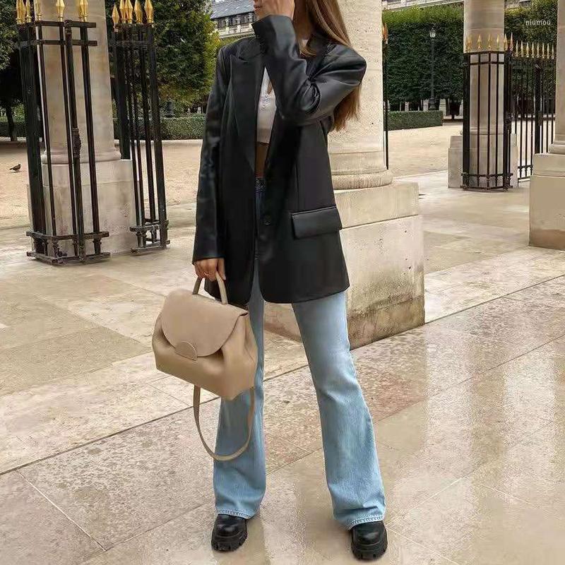 Women' Leather Women' Jacket 2022 Autumn Winter Casual PU Loose Jackets Female Streetwear Spring Fashion Faux Fur Black Blazer Coat
Women' Leather Women' Jacket 2022 Autumn Winter Casual PU Loose Jackets Female Streetwear Spring Fashion Faux Fur Black Blazer Coat