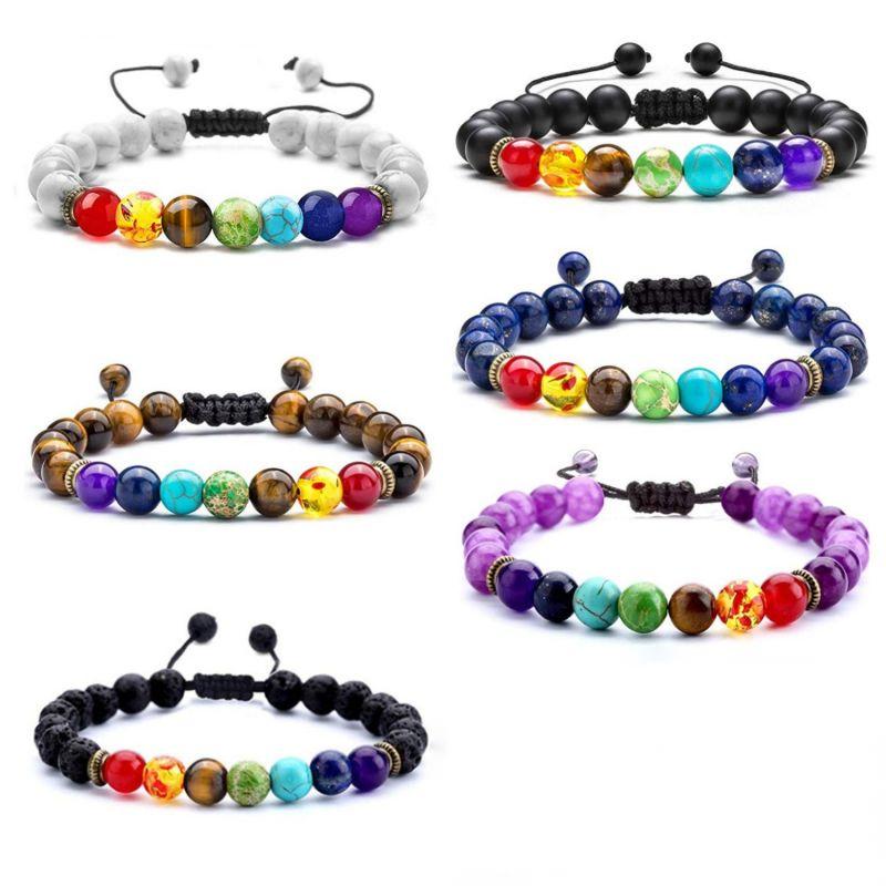 8mm Lava Rock 7 Chakras Strand Beaded Bracelets Braided Rope Natural Stone Yoga Beads Bracelet Bangle Energy Stones Jewelry
8mm Lava Rock 7 Chakras Strand Beaded Bracelets Braided Rope Natural Stone Yoga Beads Bracelet Bangle Energy Stones Jewelry