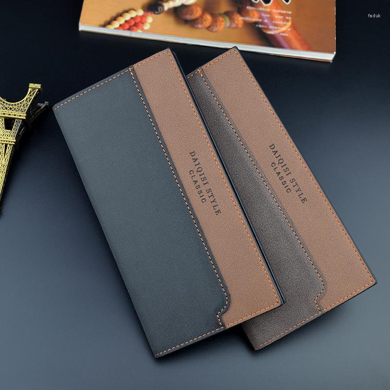 Wallets Matte Leather Men's Wallet Long Multi-card Pocket Male Thin Fashion Two Fold Soft Large Capacity Coin Purses, Black
Wallets Matte Leather Men's Wallet Long Multi-card Pocket Male Thin Fashion Two Fold Soft Large Capacity Coin Purses, Black