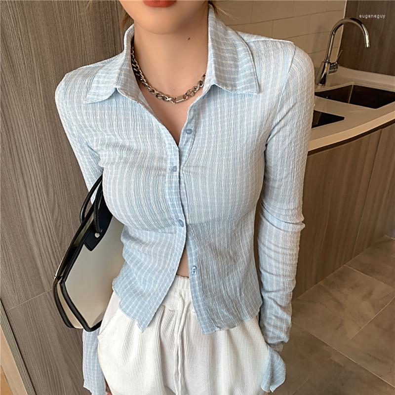 Women' Blouses 2022 Women Summer Shirts Vintage Chiffon Checkered Plaid Fashionable Slim Wild Sexy Short Tops U314, Green
Women' Blouses 2022 Women Summer Shirts Vintage Chiffon Checkered Plaid Fashionable Slim Wild Sexy Short Tops U314, Green