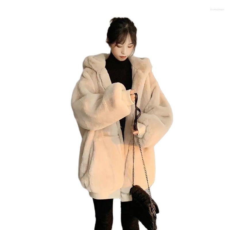 Women' Fur 2022 Winter Female Korean Loose Thin Plush Jacket Women Imitation Mid-Length Thick Hooded CoatA1007, Black
Women' Fur 2022 Winter Female Korean Loose Thin Plush Jacket Women Imitation Mid-Length Thick Hooded CoatA1007, Black