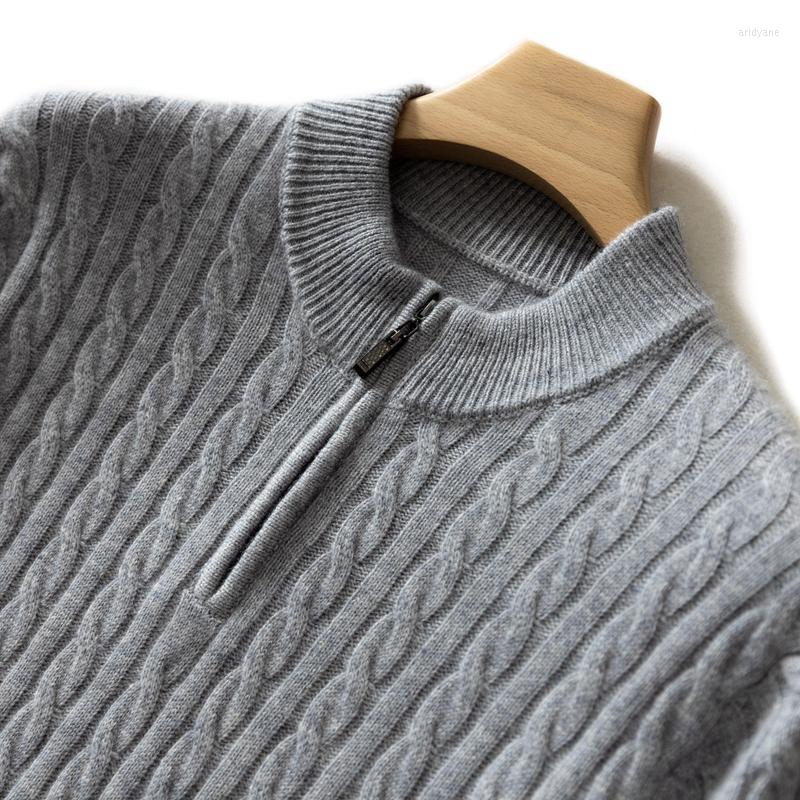 Men's Sweaters Arrival Autumn And Winter Thickened Men's Sweater Pure Cashmere Zipper Half High Collar Casual Pullover Size MLXL2XL3XL, Blue
Men's Sweaters Arrival Autumn And Winter Thickened Men's Sweater Pure Cashmere Zipper Half High Collar Casual Pullover Size MLXL2XL3XL, Blue