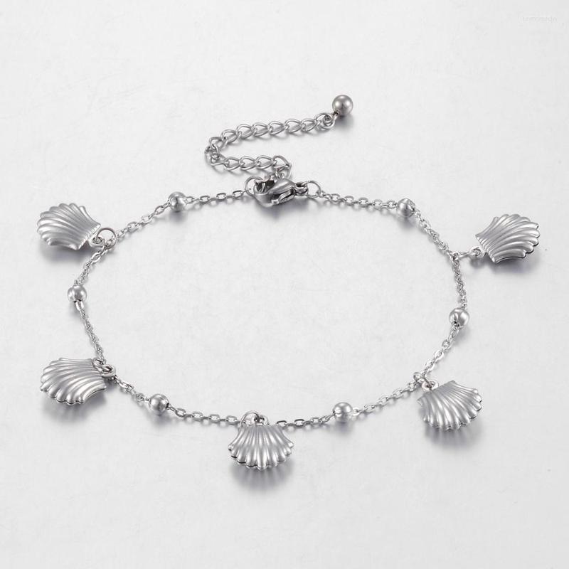 Anklets Ladies Fashion Anklet Stainless Steel Shell Pattern High Quality Jewelry Length 21cm 5cm Extension Chain
Anklets Ladies Fashion Anklet Stainless Steel Shell Pattern High Quality Jewelry Length 21cm 5cm Extension Chain