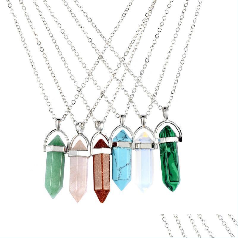 Other Hexagonal Column Natural Crystal Six Prism Stone Pendant Necklace Women Sier Chain Tiger Eye Opal Choker Party Gift Drop Deliv Dhynu
Other Hexagonal Column Natural Crystal Six Prism Stone Pendant Necklace Women Sier Chain Tiger Eye Opal Choker Party Gift Drop Deliv Dhynu