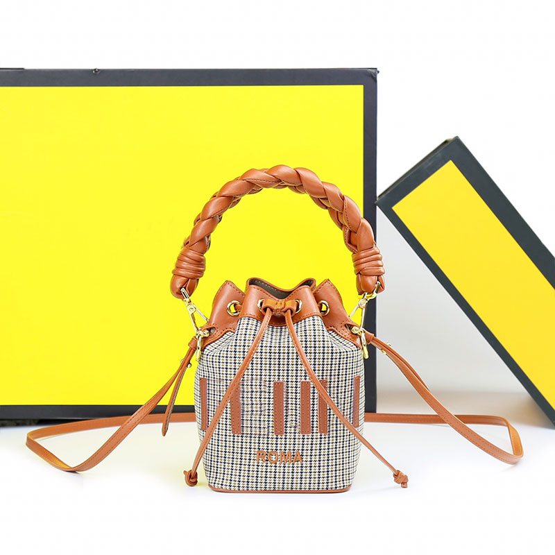 Mon Tresor Bucket Bag Women Crsssbody Shoulder Bags Brand Drawstring Handbags Purse Cowhide Leather Long Strap Braided Handle Thousand Bird Pattern Gold Hardware 
Mon Tresor Bucket Bag Women Crsssbody Shoulder Bags Brand Drawstring Handbags Purse Cowhide Leather Long Strap Braided Handle Thousand Bird Pattern Gold Hardware