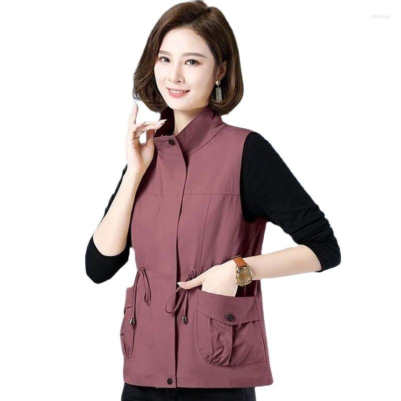 Women's Vests Women's Vest Jacket Drawstring Slim Short Spring Autumn Loose Zipper Lapel Casual All-Match Ladies Windbreaker Coat, Khaki
Women's Vests Women's Vest Jacket Drawstring Slim Short Spring Autumn Loose Zipper Lapel Casual All-Match Ladies Windbreaker Coat, Khaki