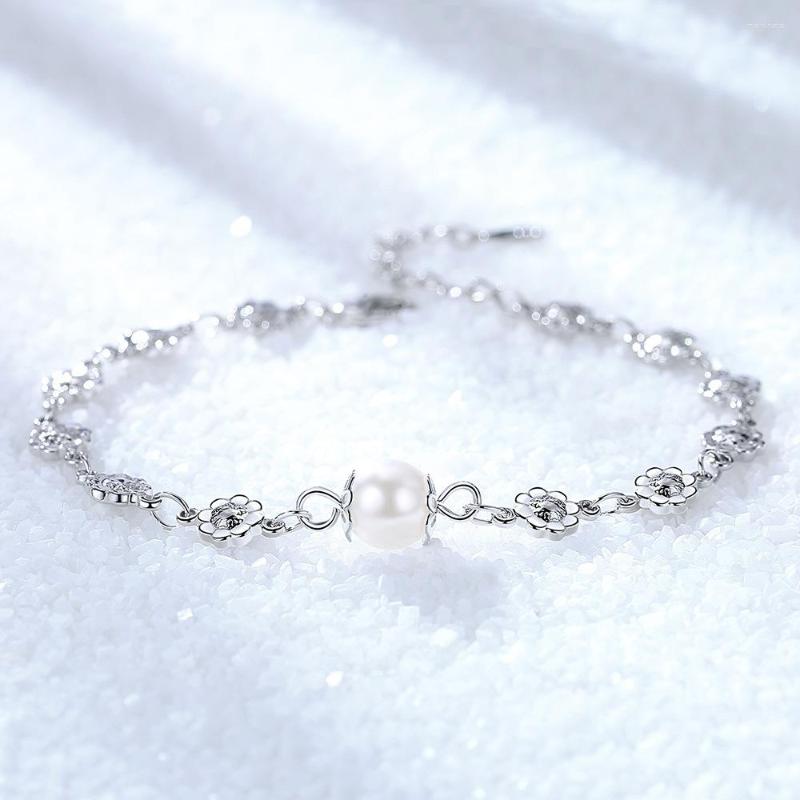 Link Bracelets Bohemia Silver Plated Imitation Pearl Jewelry Bracelet Fashion Woman Flowers For Women Wedding Anniversary Gift
Link Bracelets Bohemia Silver Plated Imitation Pearl Jewelry Bracelet Fashion Woman Flowers For Women Wedding Anniversary Gift