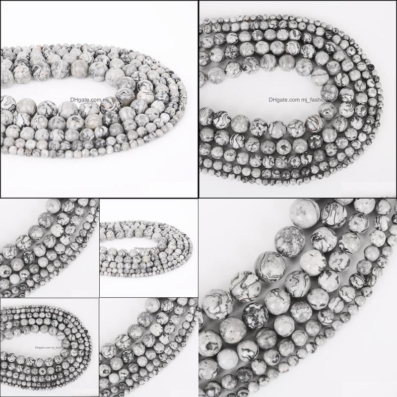 Stone 8Mm Natural Grey Map Stone Beads Loose Round Spacer Bead For Jewelry Making 4/6/8/10/12Mm 15 Diy Bracelet Necklace Drop Deliver Dhibc
Stone 8Mm Natural Grey Map Stone Beads Loose Round Spacer Bead For Jewelry Making 4/6/8/10/12Mm 15 Diy Bracelet Necklace Drop Deliver Dhibc
