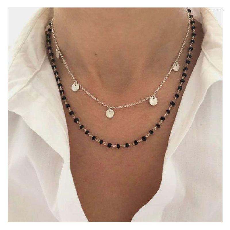 Choker Beaded Necklace For Women Double Layer Simple Black Crystal Statement Collar Party Jewelry Gifts UDDEIN
Choker Beaded Necklace For Women Double Layer Simple Black Crystal Statement Collar Party Jewelry Gifts UDDEIN
