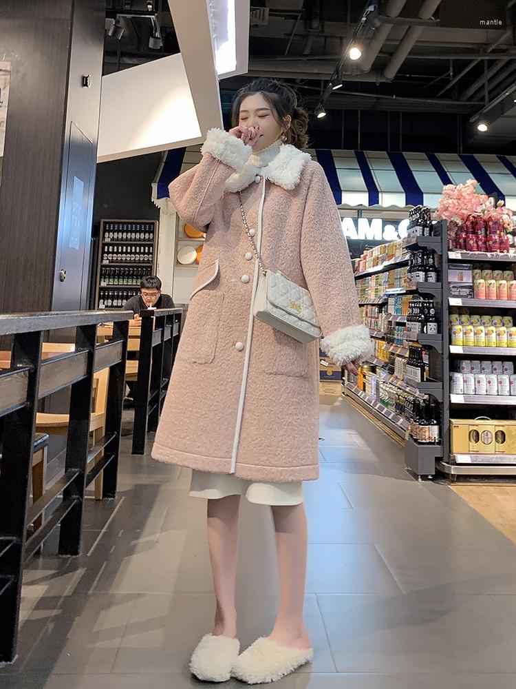 Women' Wool Faux Fur Coat 2022 Arrival Winter Women Fashion Pink Woolen Parkas Female Long Hairy Shearling Overcoat Casaco Feminino, Beige
Women' Wool Faux Fur Coat 2022 Arrival Winter Women Fashion Pink Woolen Parkas Female Long Hairy Shearling Overcoat Casaco Feminino, Beige