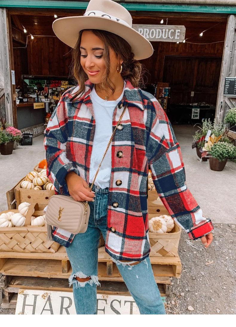 Women' Jackets RMSFE 2022 Ladies Autumn Long Sleeve Lapel Single Breasted Fashion Casual Simple Loose Check Shirt Coat, Gray
Women' Jackets RMSFE 2022 Ladies Autumn Long Sleeve Lapel Single Breasted Fashion Casual Simple Loose Check Shirt Coat, Gray