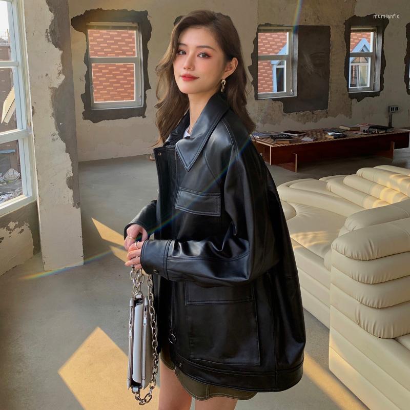 Women' Leather 2022 Genuine Jacket Women Korean Style Sheepskin Coat Female Casual Coats And Jackets Spring Autumn Femme Veste Pph3047, Black
Women' Leather 2022 Genuine Jacket Women Korean Style Sheepskin Coat Female Casual Coats And Jackets Spring Autumn Femme Veste Pph3047, Black