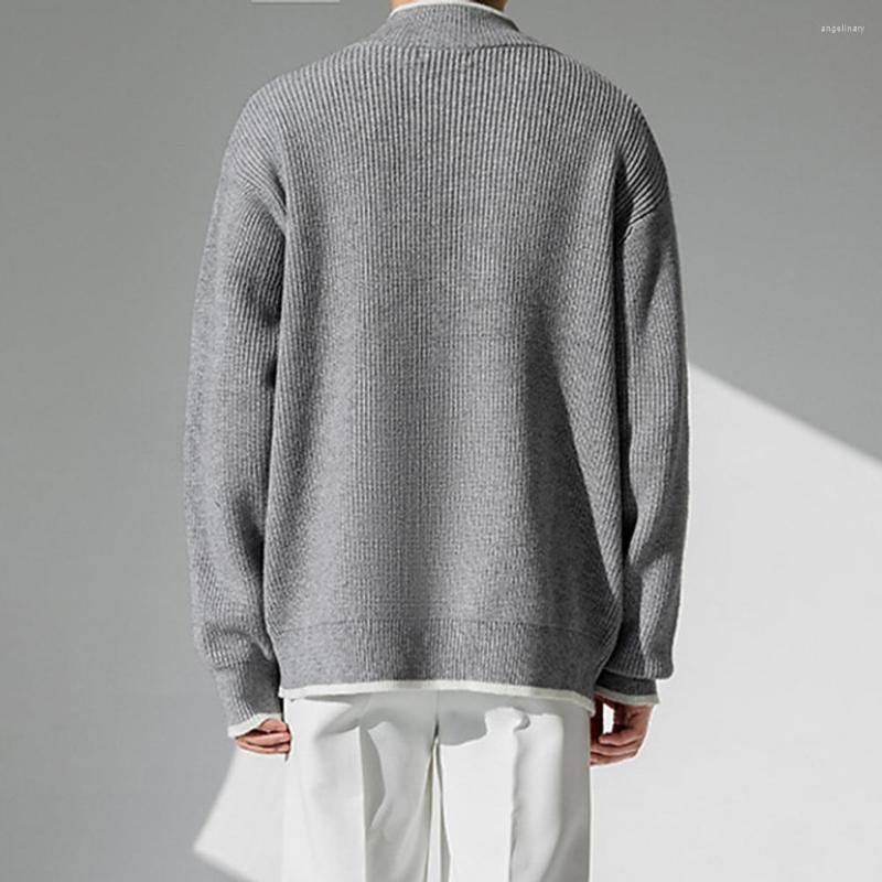 Men's Sweaters Trendy Autumn Sweater Coat Loose Men Stand Collar Simple Style Thermal, Black
Men's Sweaters Trendy Autumn Sweater Coat Loose Men Stand Collar Simple Style Thermal, Black
