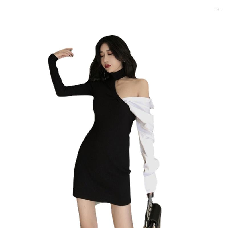 Casual Dresses Bodycon Dress Woman Halter Sexy Mini-dresses Party Evening Elegant Long Sleeve Fashion Brand Vestido De Festa Autumn Style, Black
Casual Dresses Bodycon Dress Woman Halter Sexy Mini-dresses Party Evening Elegant Long Sleeve Fashion Brand Vestido De Festa Autumn Style, Black
