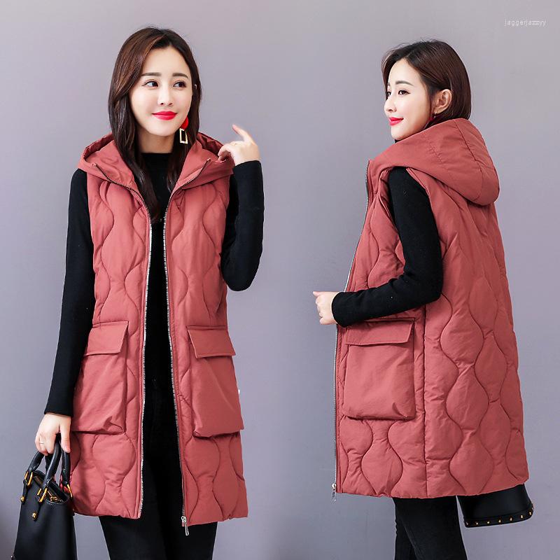 Women's Vests Winter Women's Cold Coat -6XL Hooded Long Cotton Vest Parka Plus Size Padded Jacket Wholesale Super, White
Women's Vests Winter Women's Cold Coat -6XL Hooded Long Cotton Vest Parka Plus Size Padded Jacket Wholesale Super, White