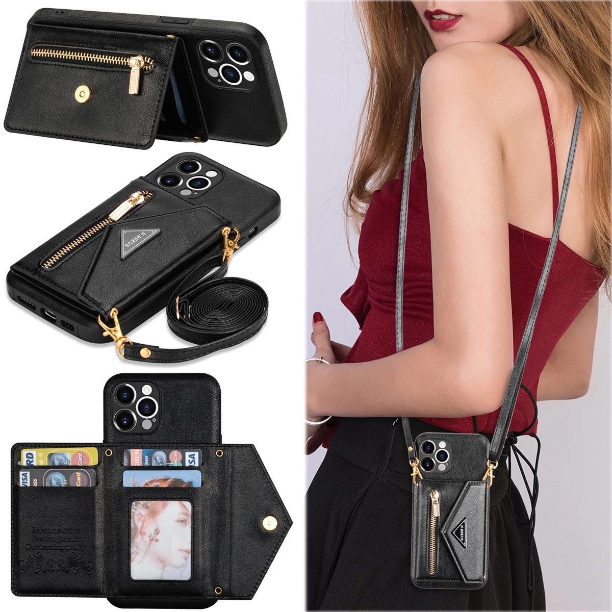 Zipper Crossbody cases for IPhone 14 13 12 Mini 11 X XR XS Pro Max 7 8 Plus Case with Card Holder Wallet Lanyard Strap Leather Cover
Zipper Crossbody cases for IPhone 14 13 12 Mini 11 X XR XS Pro Max 7 8 Plus Case with Card Holder Wallet Lanyard Strap Leather Cover
