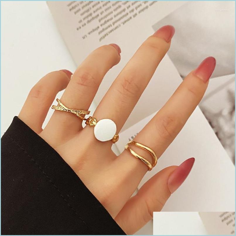 Cluster Rings Cluster Rings 3Pcs/Set Bohemian White Round Metal Ring Sets Geometric Twist Open Adjustable For Women Girl Wedding Jew Dhuxv
Cluster Rings Cluster Rings 3Pcs/Set Bohemian White Round Metal Ring Sets Geometric Twist Open Adjustable For Women Girl Wedding Jew Dhuxv