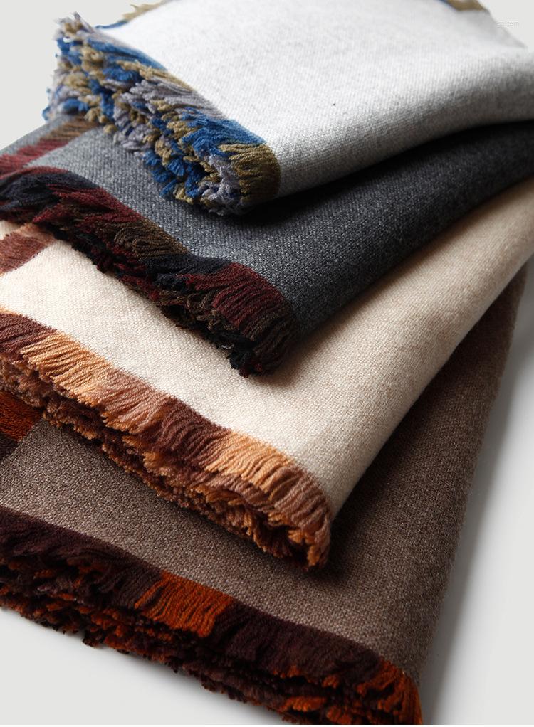 Scarves Four Sided Tassels Cashmere Scarf Shawl Dual-use Inner Mongolia Wool Autumn Women Wrap Pashmina Cashmer Winter
Scarves Four Sided Tassels Cashmere Scarf Shawl Dual-use Inner Mongolia Wool Autumn Women Wrap Pashmina Cashmer Winter