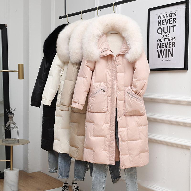 Women' Trench Coats KBAT 2022 Long Hooded Winter Snow Jacket Women Large Fur Collar Warm Coat Female Down Thick Parkas Oversized, Beige
Women' Trench Coats KBAT 2022 Long Hooded Winter Snow Jacket Women Large Fur Collar Warm Coat Female Down Thick Parkas Oversized, Beige