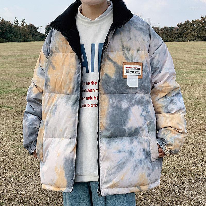 Men's Down 2022 Style Contrast Color Tie-dye Cotton Jacket Winter Stand-up Collar Thick Warm On Both Sides Wear Couple Jackets, Green
Men's Down 2022 Style Contrast Color Tie-dye Cotton Jacket Winter Stand-up Collar Thick Warm On Both Sides Wear Couple Jackets, Green