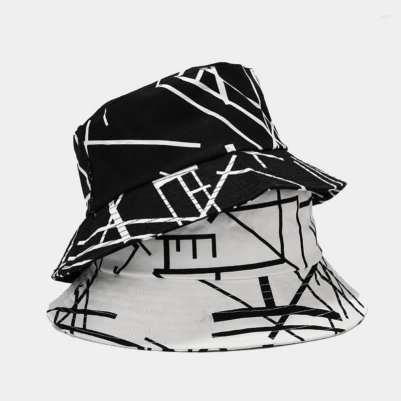 Berets Creative Graffiti Striped Summer Fisherman Hat Literary Retro Bucket Men's Outdoor Wild Sunscreen Unisex Panama Bob Cap, White
Berets Creative Graffiti Striped Summer Fisherman Hat Literary Retro Bucket Men's Outdoor Wild Sunscreen Unisex Panama Bob Cap, White