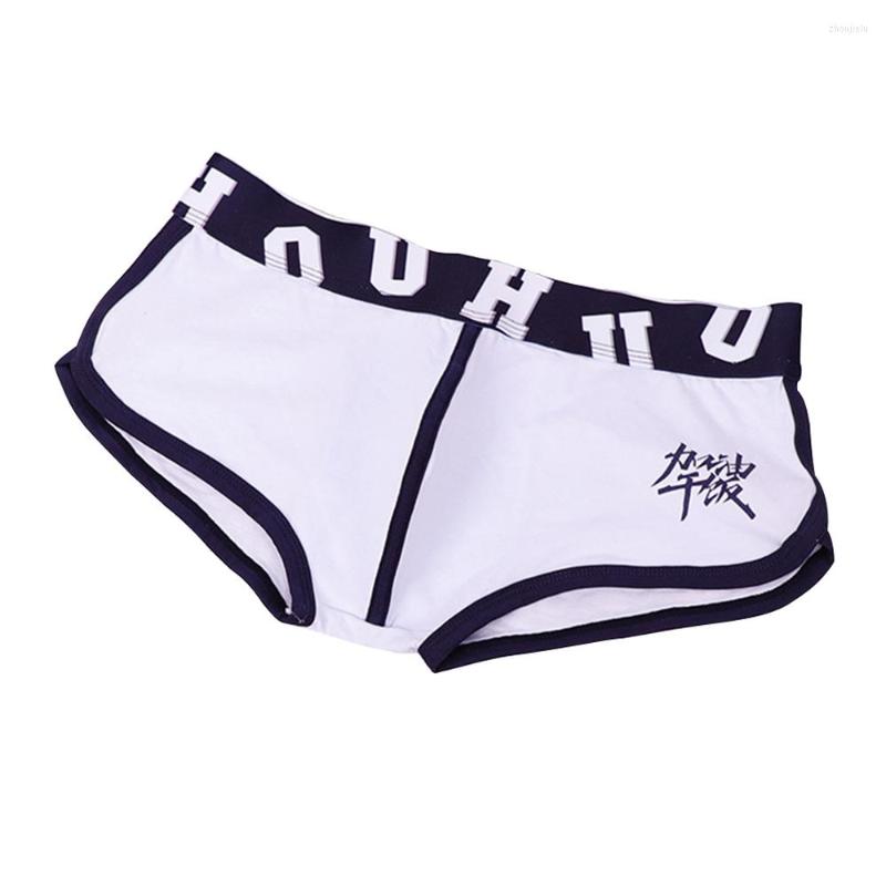 

Underpants Men Underwear Cotton Sports Boxer Briefs Trunks Bulge Pouch Plus Size Teenage Breathable Young Innerwear Boys, Black