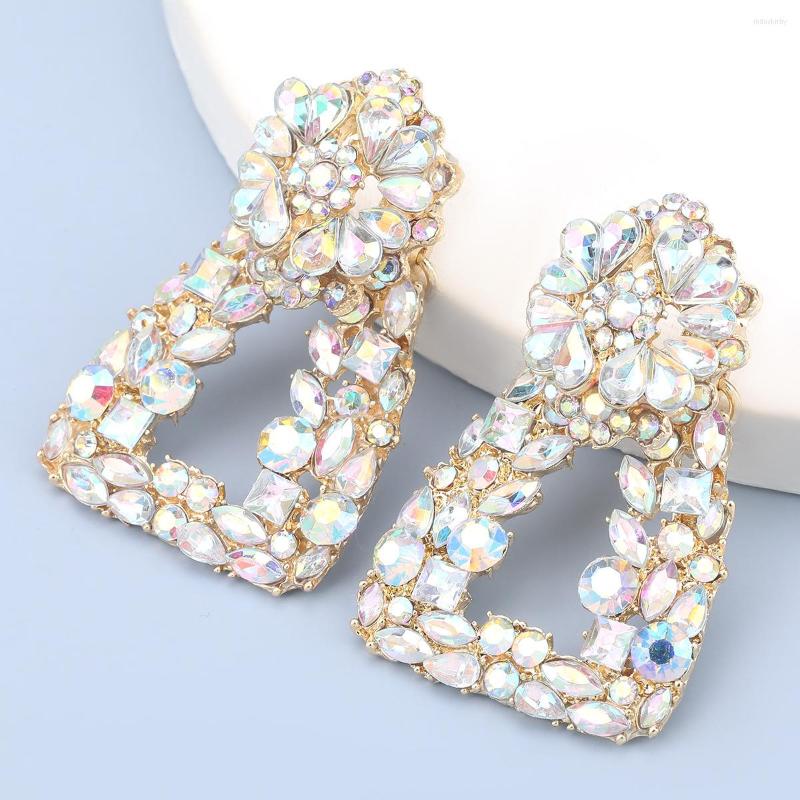 Dangle Earrings Fashion Exaggerated Multicolor Bright Crystal Rhinestone Gold Color Drop For Women Big Bohemia Pendant Earring Jewelry
Dangle Earrings Fashion Exaggerated Multicolor Bright Crystal Rhinestone Gold Color Drop For Women Big Bohemia Pendant Earring Jewelry