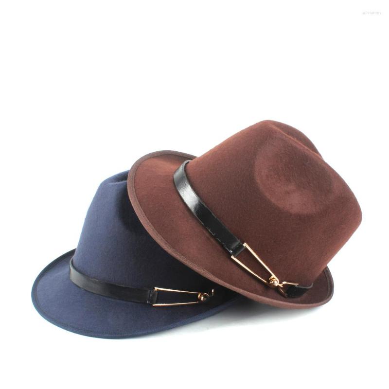 Berets Men Women Wool Fedora Hat With Belt Jazz Fascinator Autumn Winter Homburg Size 58CM, Black
Berets Men Women Wool Fedora Hat With Belt Jazz Fascinator Autumn Winter Homburg Size 58CM, Black