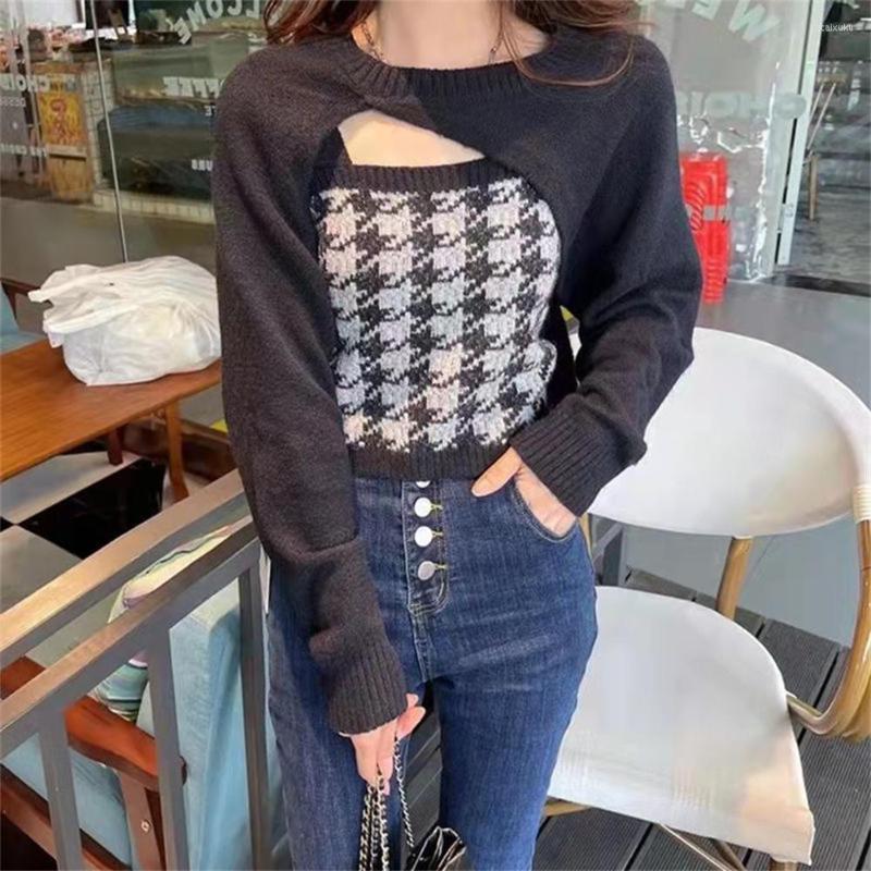 Women's Sweaters 2022 Winter Pure Sexy Knitting Two-piece Set Suspender Vest Lengthening Sleeve Head Chest Empty Sweater Waist, Green
Women's Sweaters 2022 Winter Pure Sexy Knitting Two-piece Set Suspender Vest Lengthening Sleeve Head Chest Empty Sweater Waist, Green